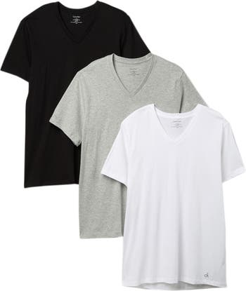 Cotton Slim Fit 3-Pack V-Neck T-Shirt
