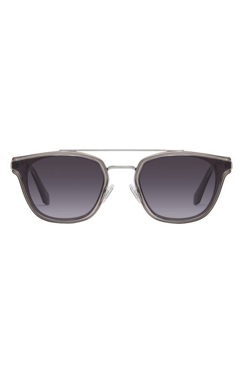 Quay Australia Getaway 44mm Gradient Square Sunglasses In Metallic