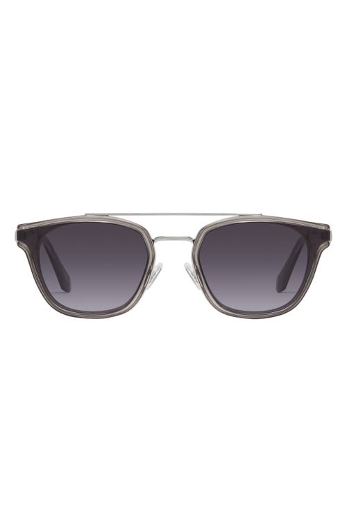 Shop Quay Getaway 44mm Gradient Square Sunglasses In Grey/smoke