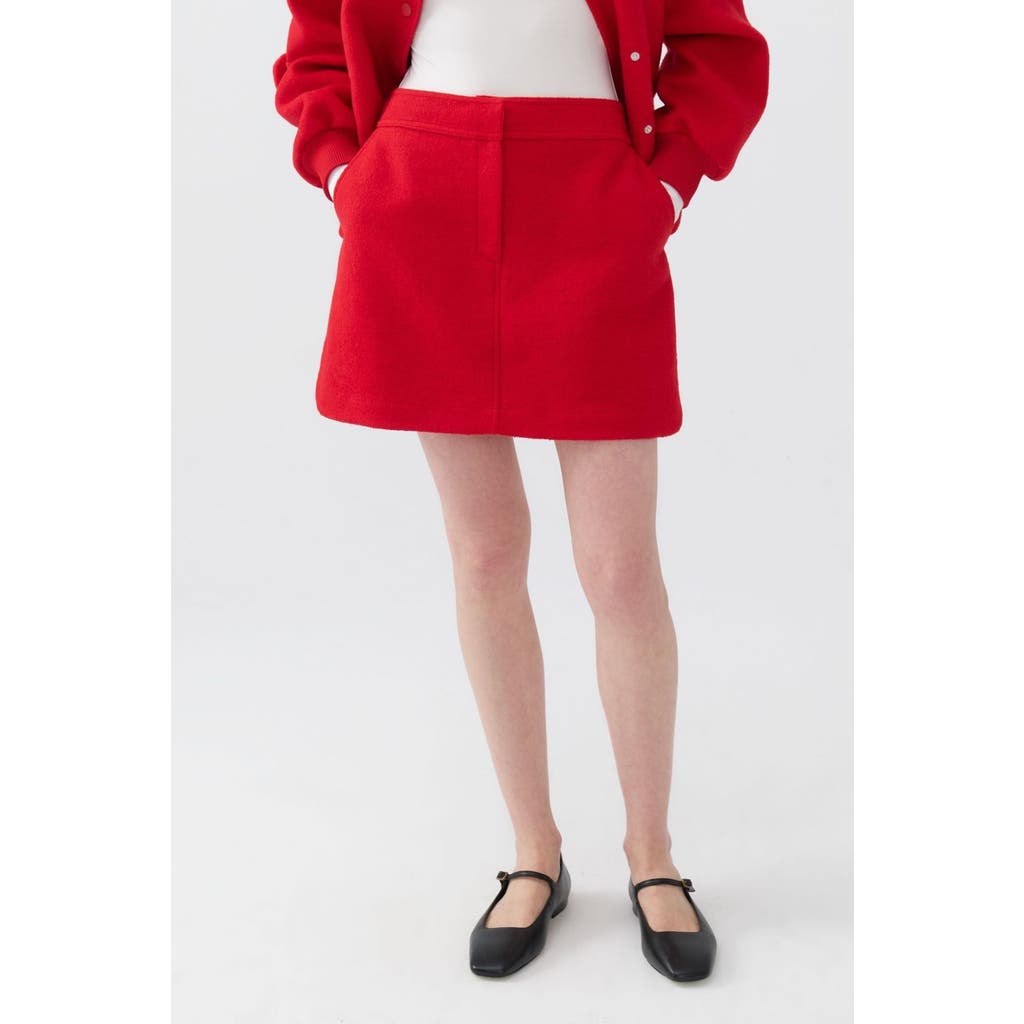 Shop Nocturne Cachet Mini Skirt In Red