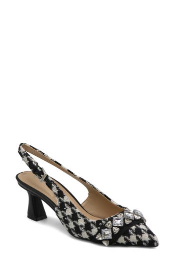 Charles By Charles David Ahava Slingback Heel In Black/white