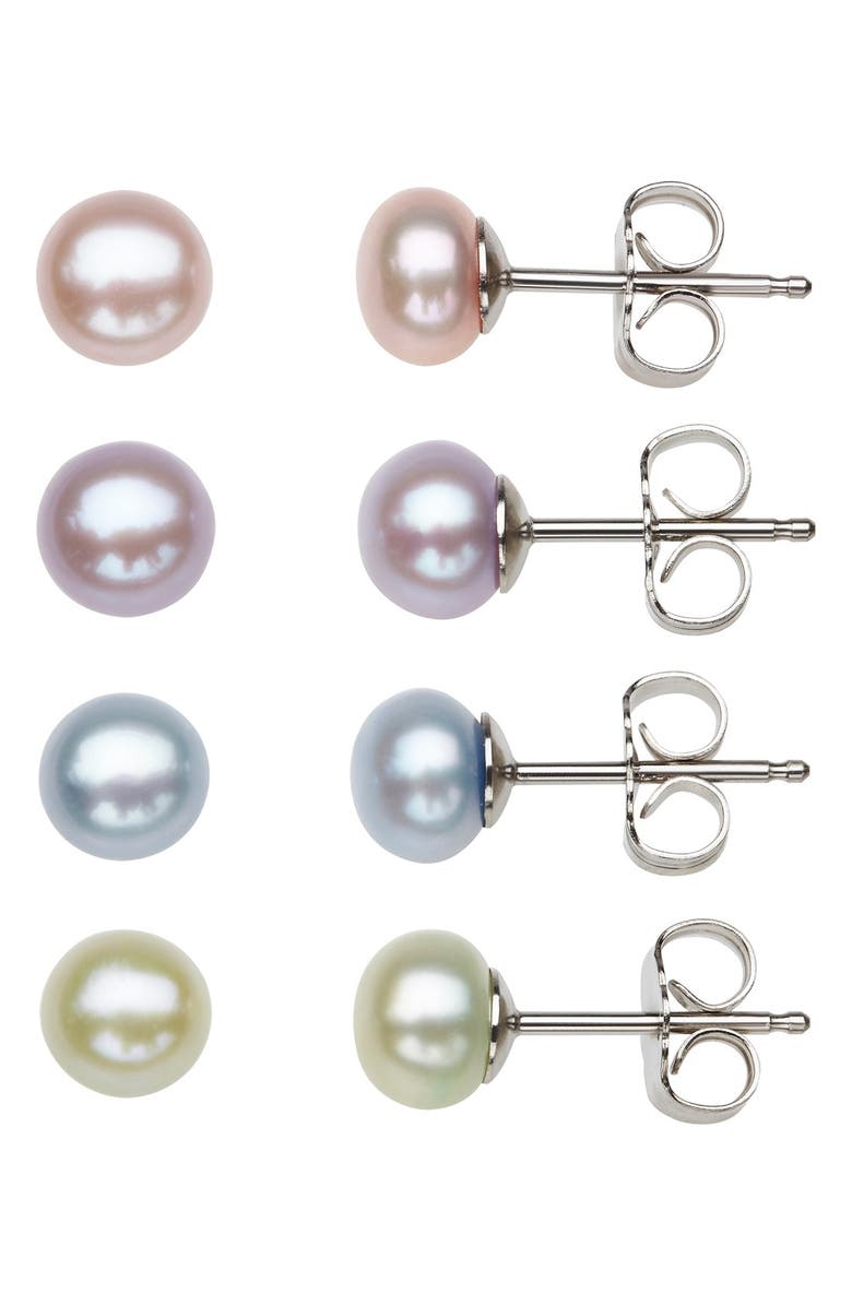 Freshwater pearl stud earrings Clearance