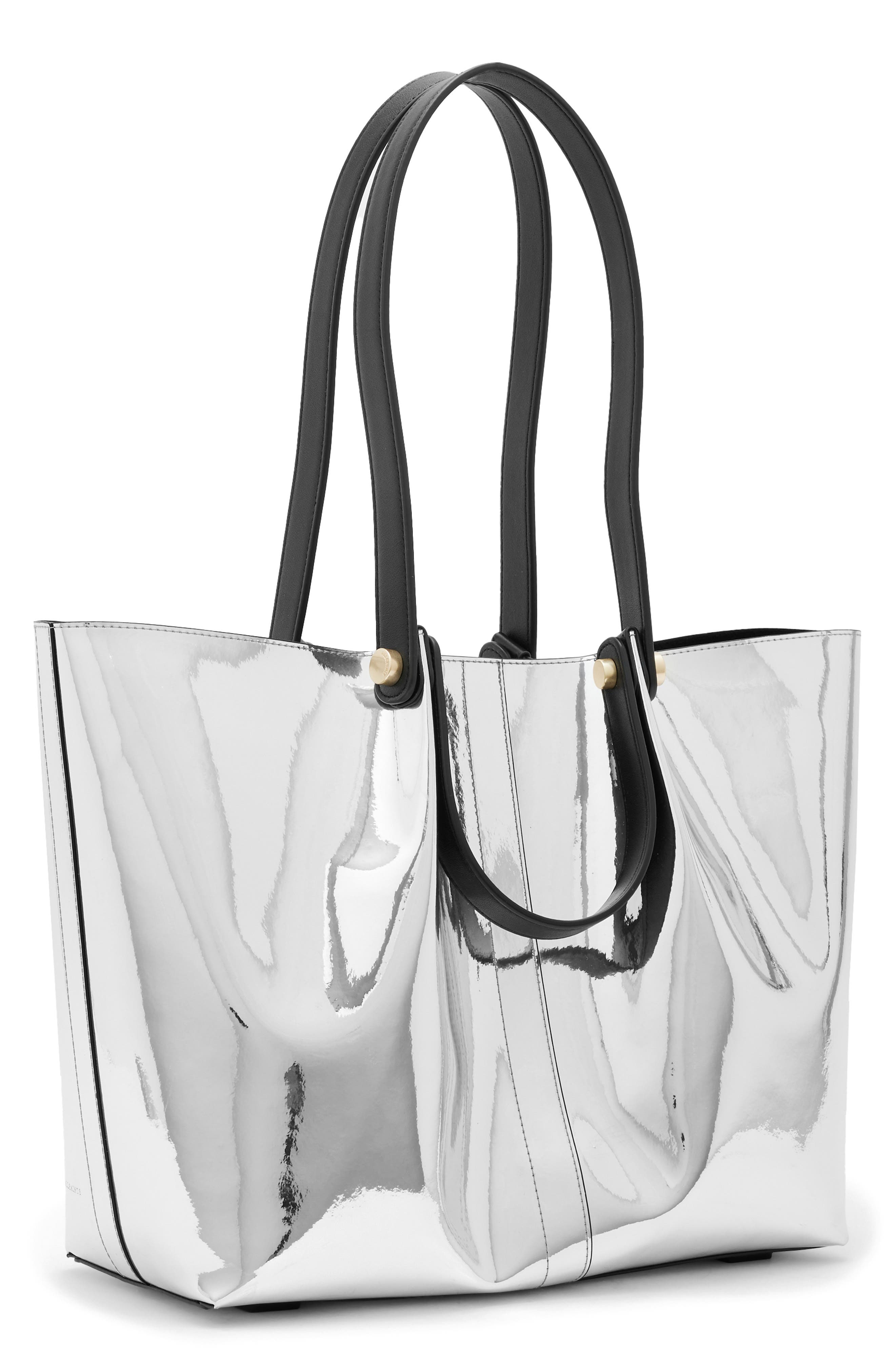 AllSaints Tierra Tote Bag in Black/White