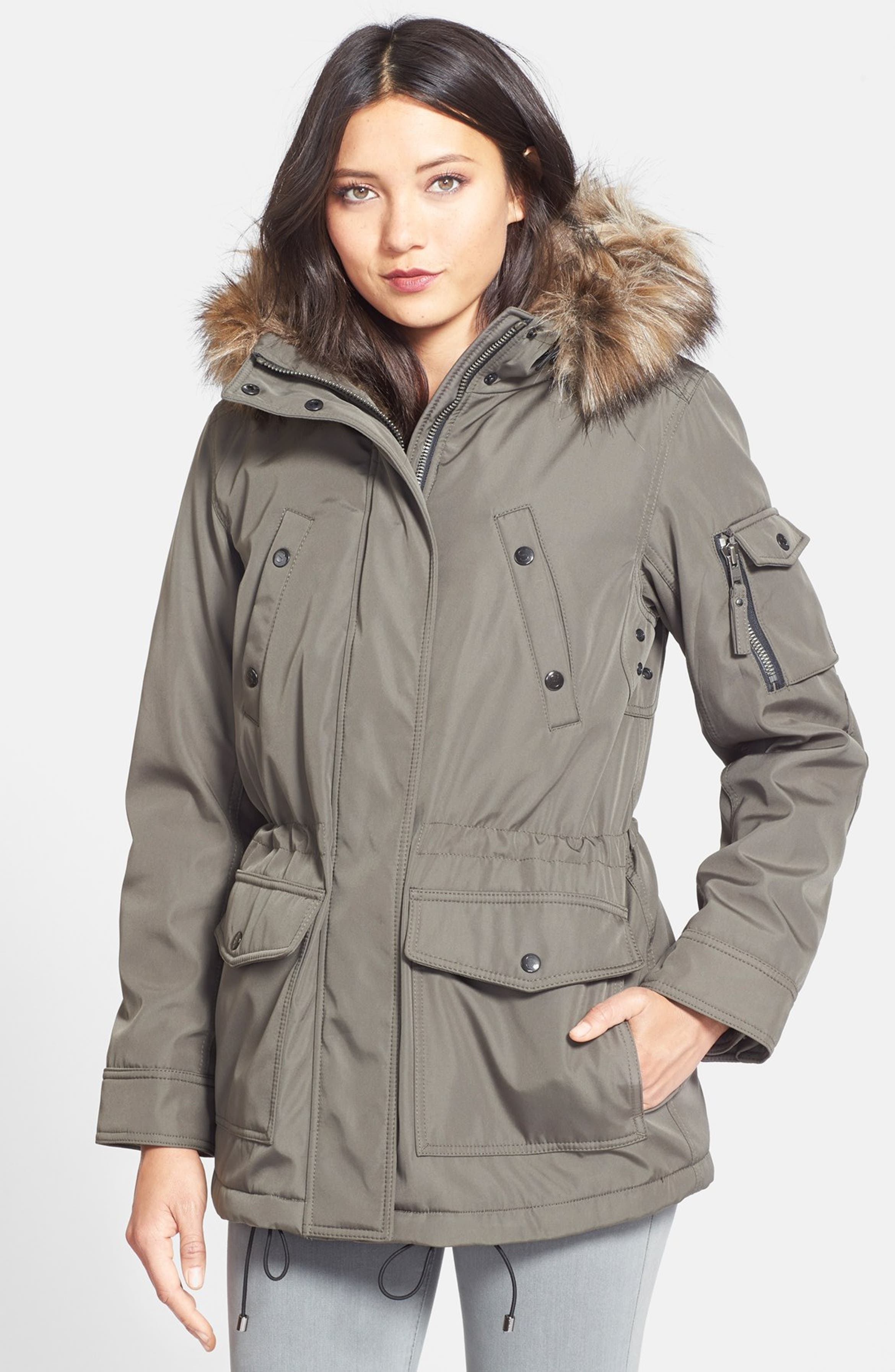 S13/NYC Faux Fur Lined Parka | Nordstrom