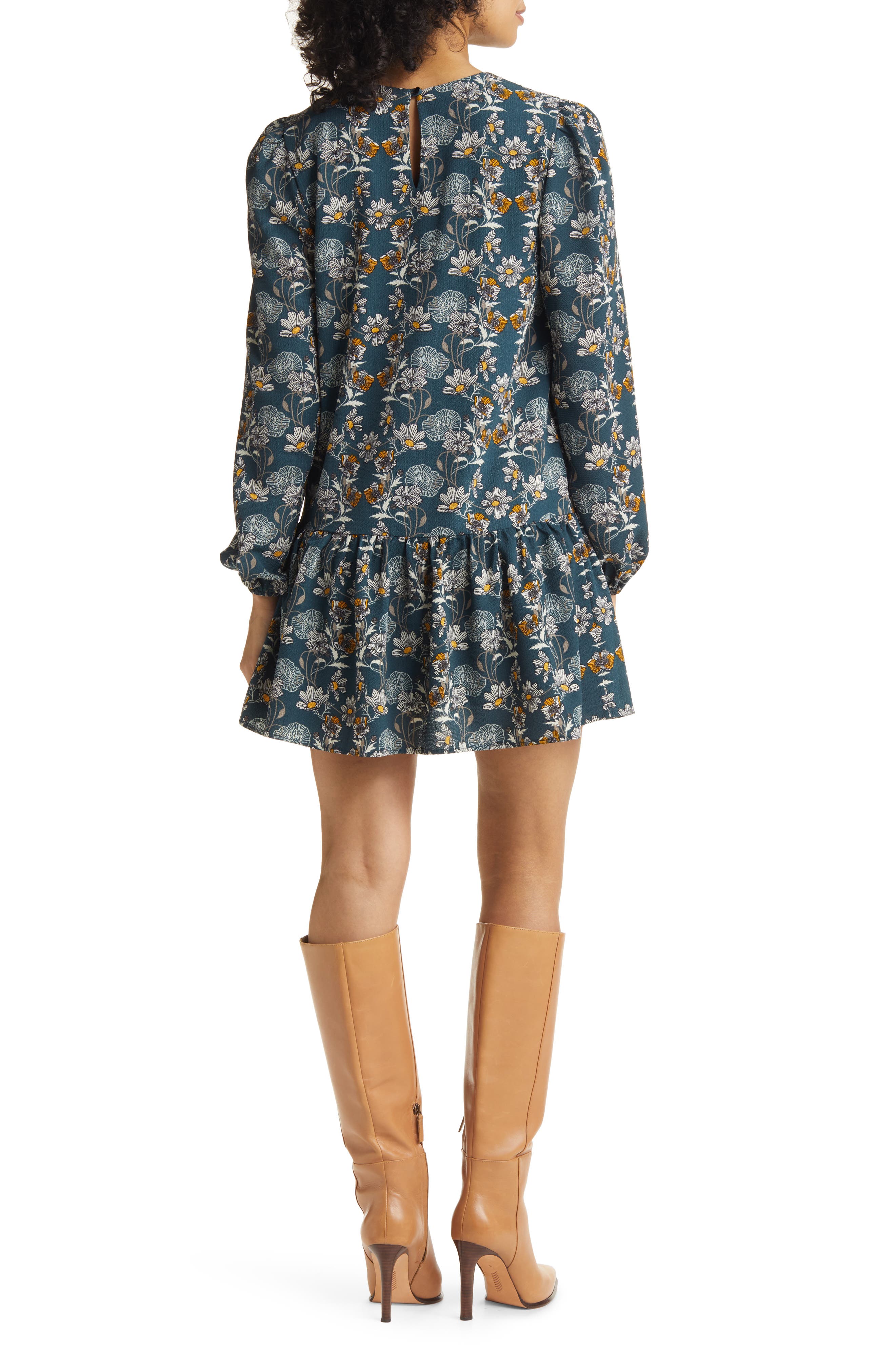 Caslon® Floral Print Long Sleeve Drop 
