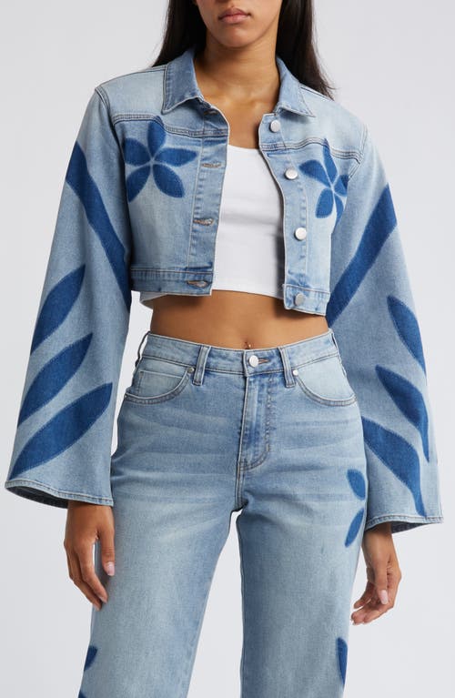 Shadow Crop Denim Jacket in Light Wash