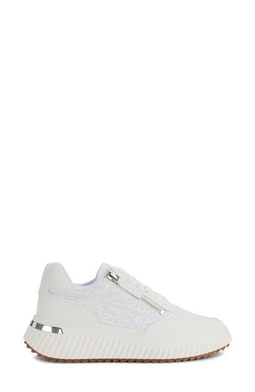 Shop Dkny Lissa Platform Sneaker In Bright White