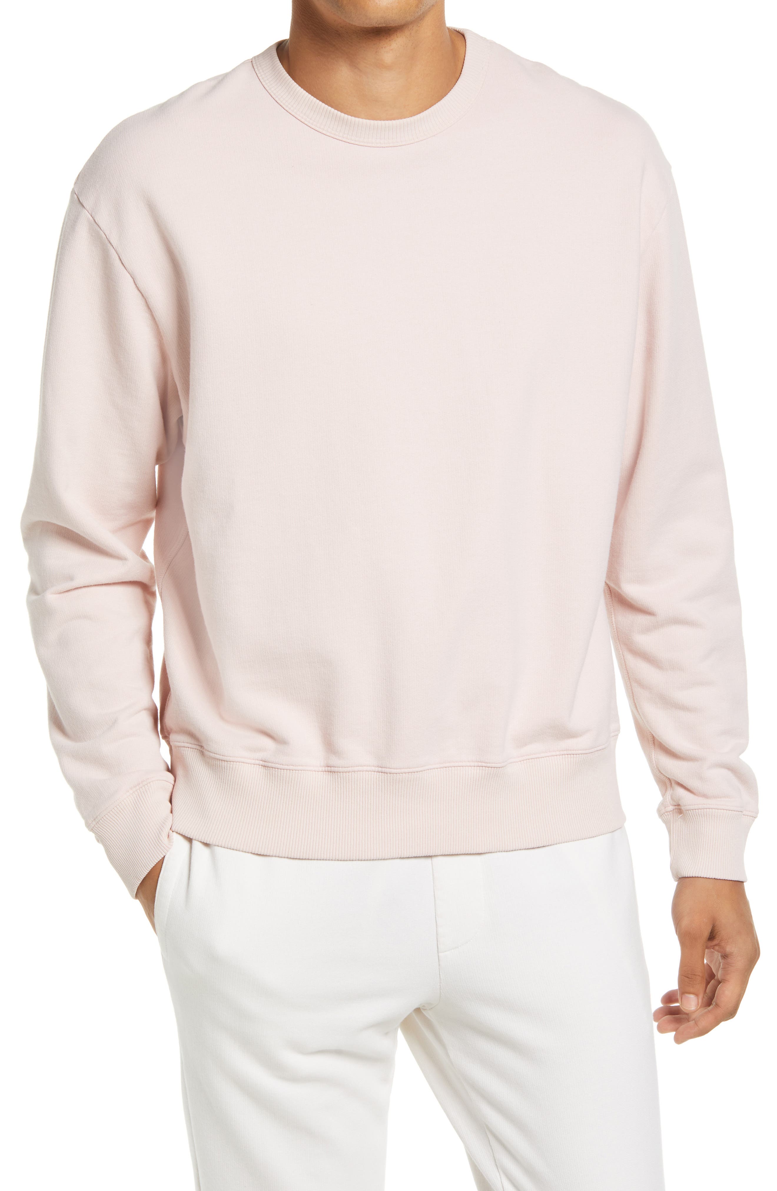 pink crewneck