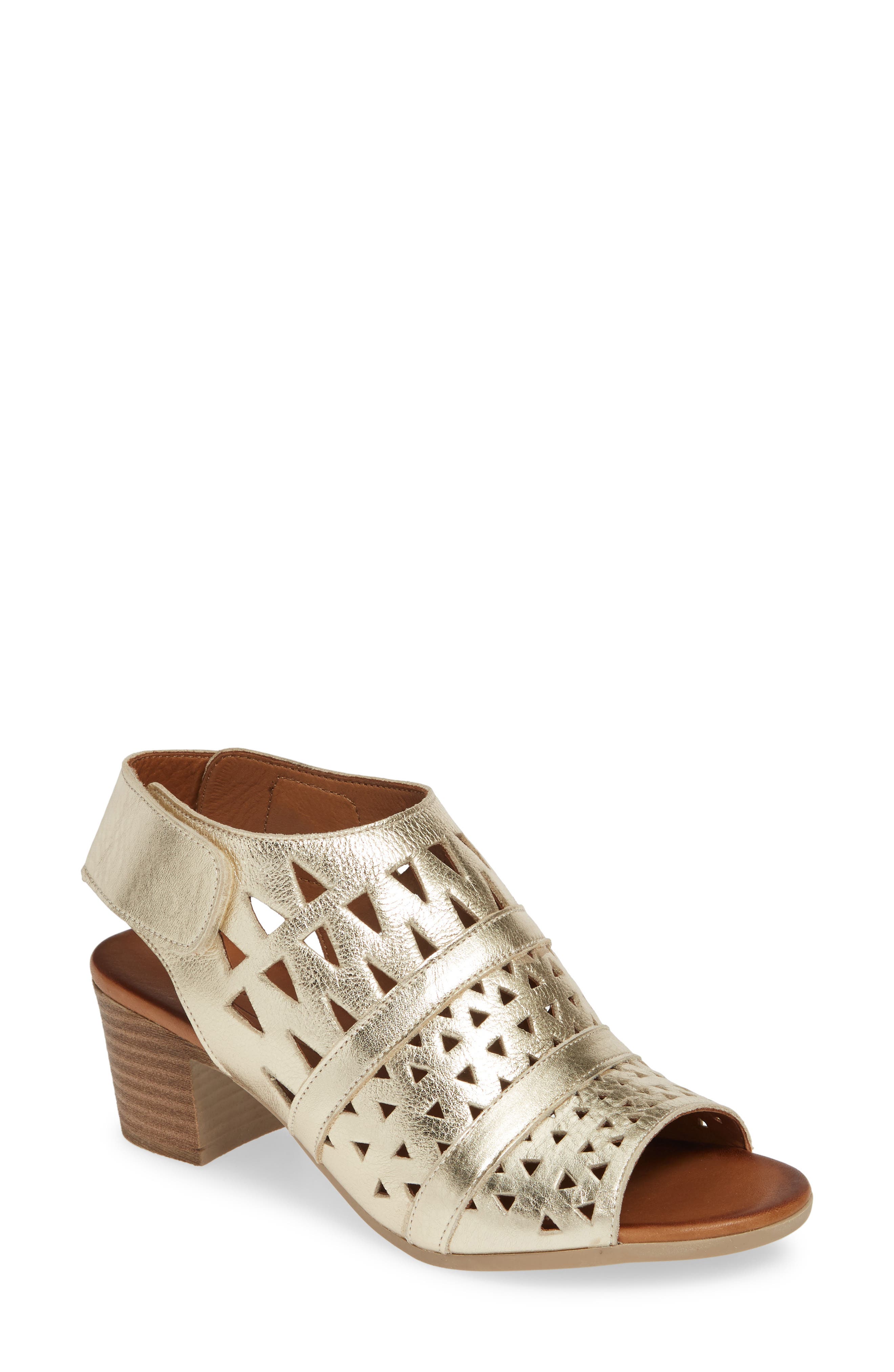 Sheridan Mia Tamsie1 Perforated Sandal, Metallic