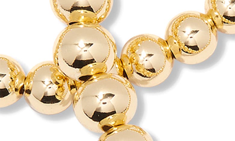 Shop Brook & York Makenna Set Of 3 Beaded Stretch Bracelets In Gold