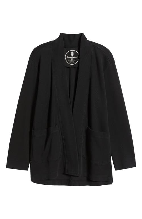 Shop Tommy Bahama Aruba Open Front Cardigan In Black