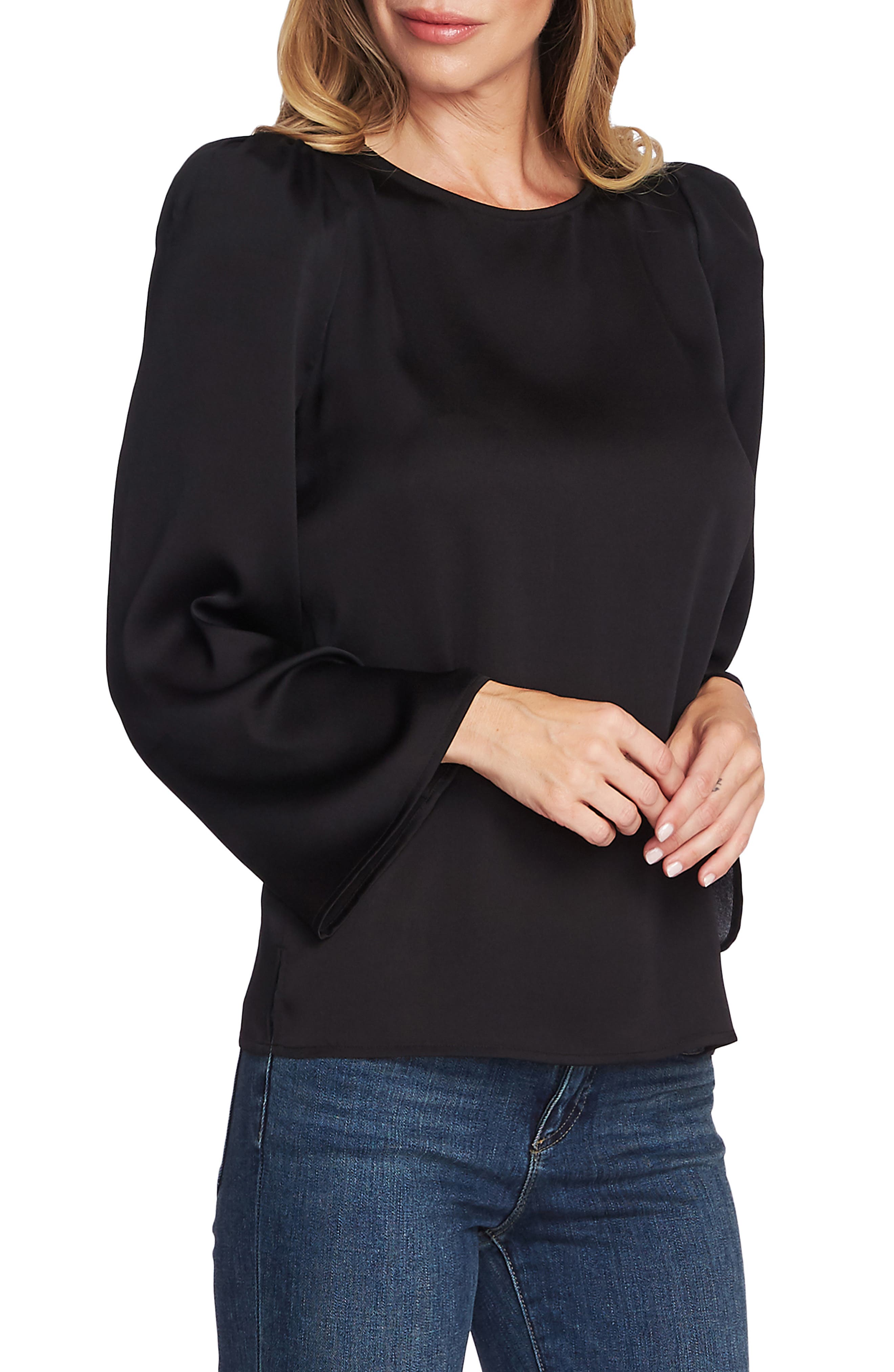 Vince Camuto Long Sleeve Satin Blouse Nordstrom