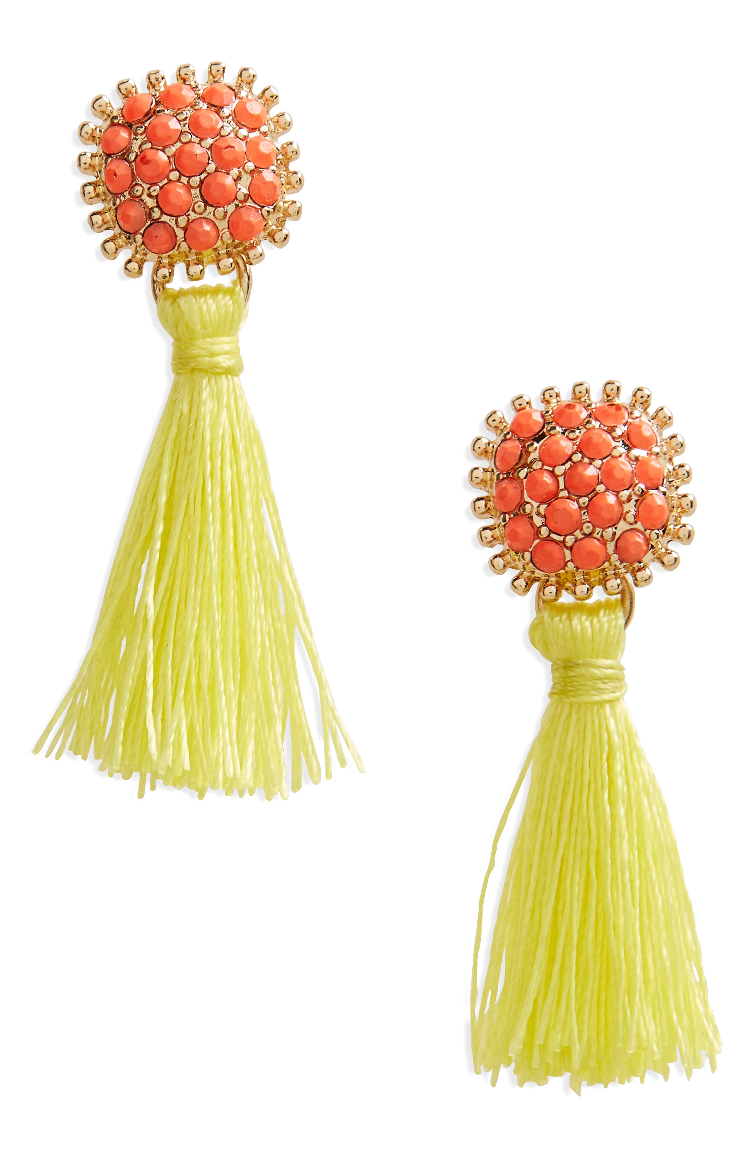 Panacea Beaded Tassel Earrings Nordstrom