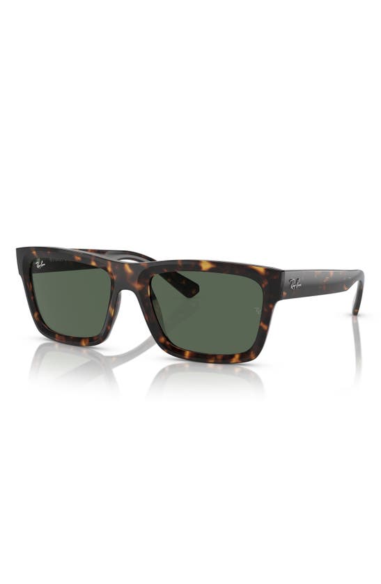 Ray Ban Warren 54mm Rectangular Sunglasses In Havana