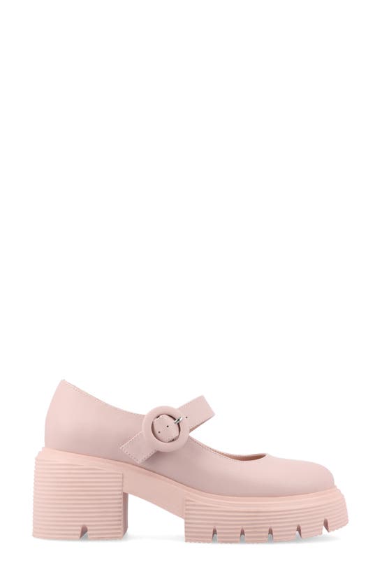 Shop Journee Collection Zarynn Mary Jane Platform Pump In Pink