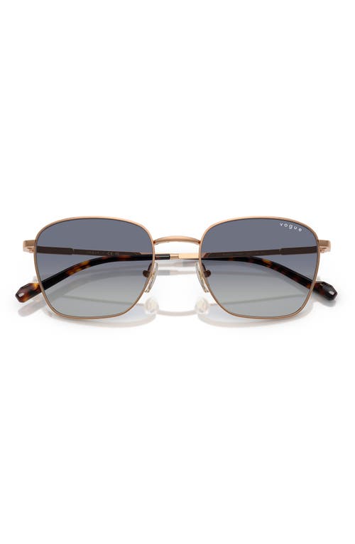 Vogue 53mm Pillow Sunglasses In Rose Gold