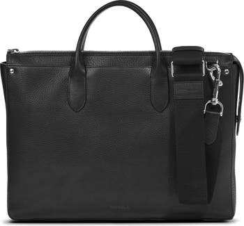 The Slim Traveler Leather Briefcase