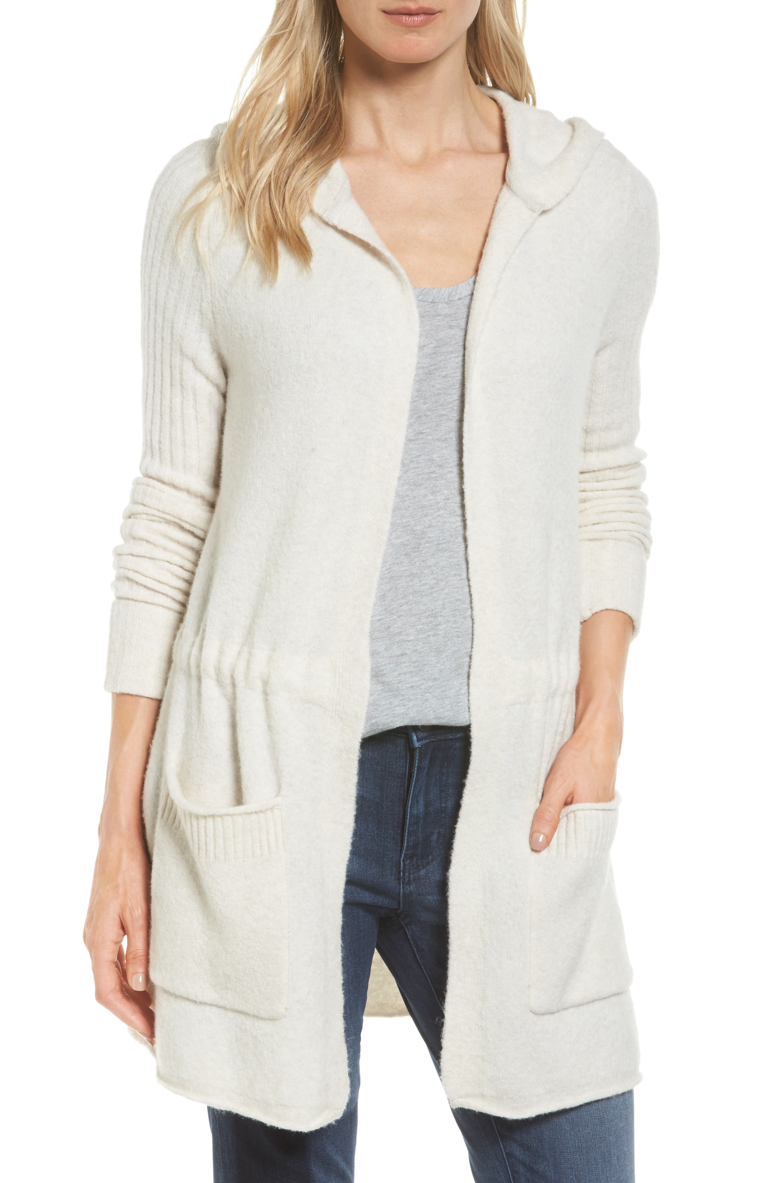 Petite Cardigan Sweater, Beige