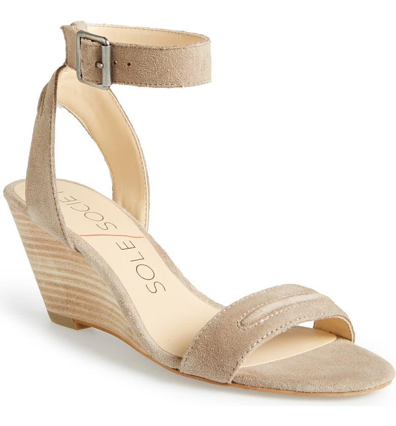 Sole Society 'Georgia' Ankle Strap Wedge Sandal (Women) | Nordstrom