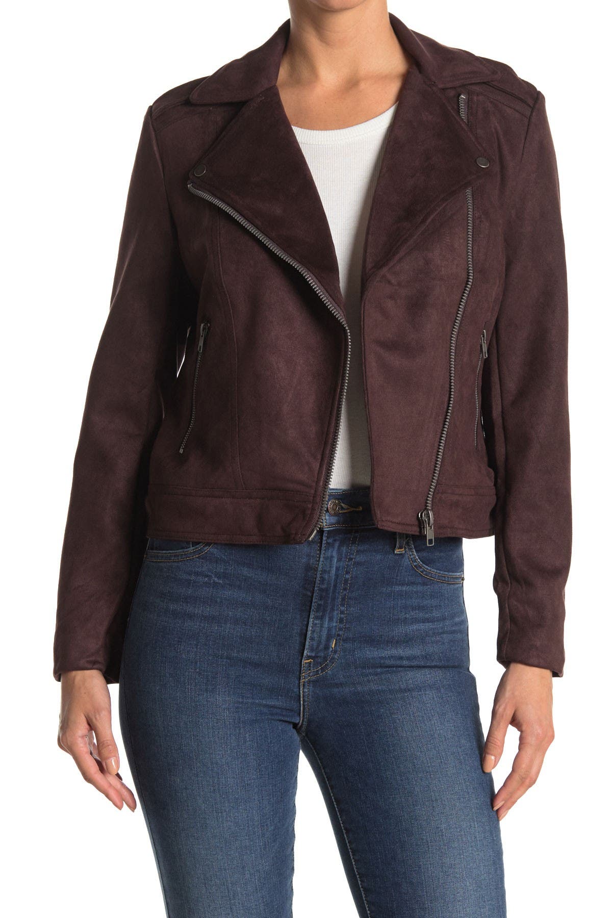 Philosophy Apparel | Faux Suede Moto Jacket | Nordstrom Rack