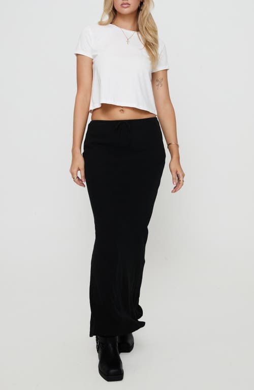 PRINCESS POLLY PRINCESS POLLY MERCER LINEN BLEND DRAWSTRING MAXI SKIRT