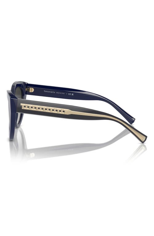 Tiffany & Co . 54mm Gradient Cat Eye Sunglasses In Grey Flash