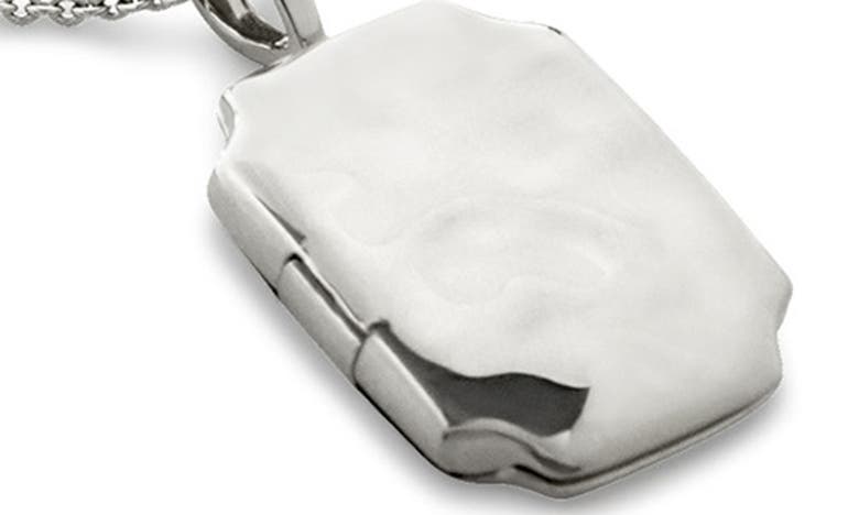 Monica Vinader Signature Locket Necklace In Sterling Silver