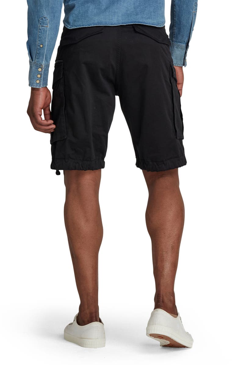 G-Star RAW Rovic Zip Loose Shorts, Alternate, color, Black