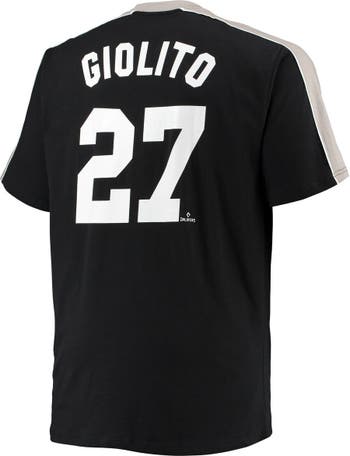 Men's Nike Lucas Giolito Black Chicago White Sox Name & Number T