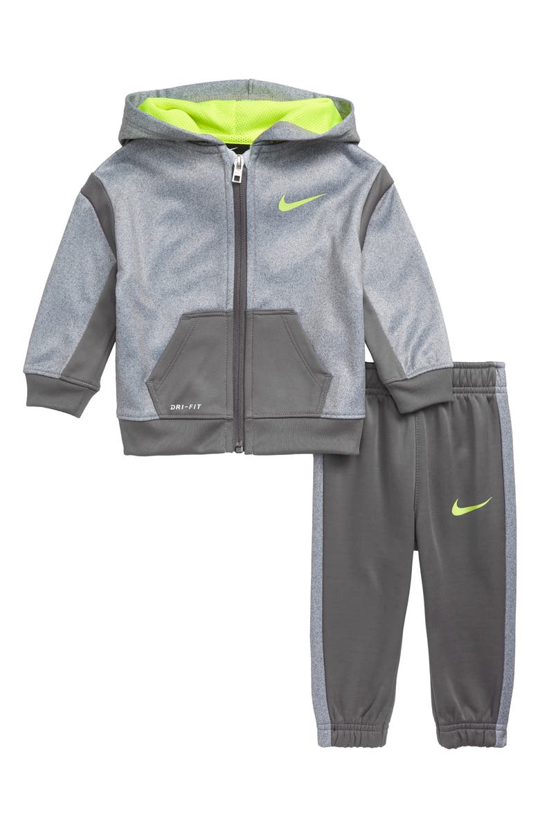 Nike Therma Dri-FIT Speckle Colorblock Hoodie & Sweatpants Set (Baby ...
