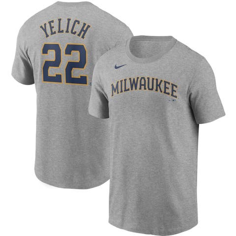 Women's '47 Gray Milwaukee Brewers City Connect Retro Daze Ava Raglan  3/4-Sleeve T-Shirt