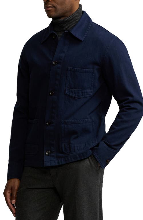 RALPH LAUREN RALPH LAUREN PURPLE LABEL COTTON HERRINGBONE BUTTON-UP CHORE COAT