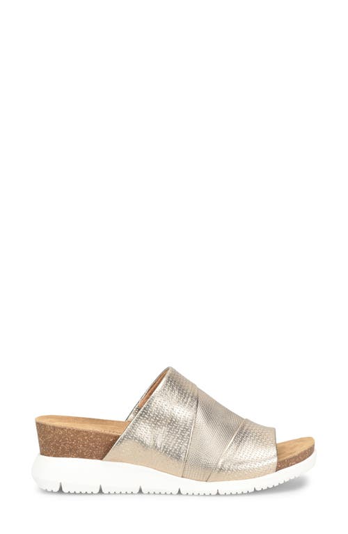 Shop Comfortiva Smithie Wedge Sandal In Gold