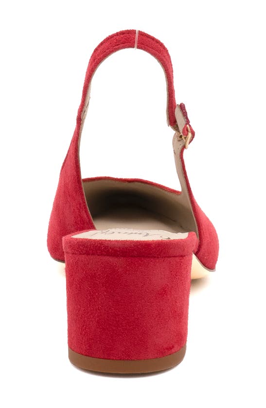 Amalfi By Rangoni Panerea Slingback Pointed Toe Pump In Azalea - Platinum Buckle