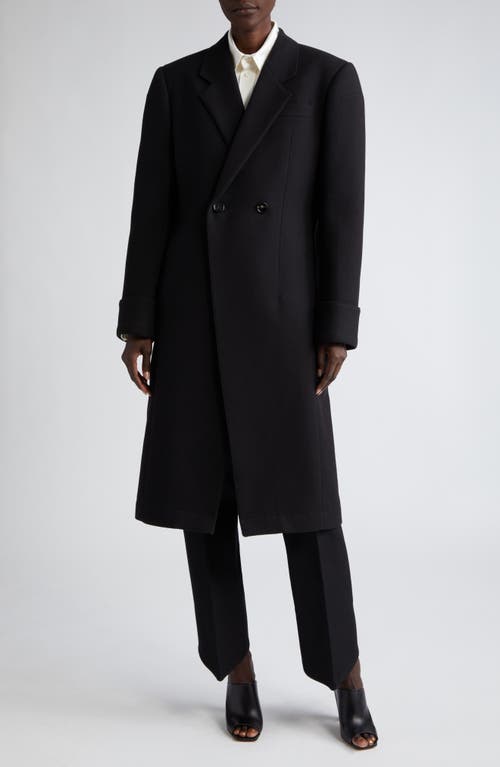 Bottega Veneta Structured Double Breasted Coat Black at Nordstrom, Us