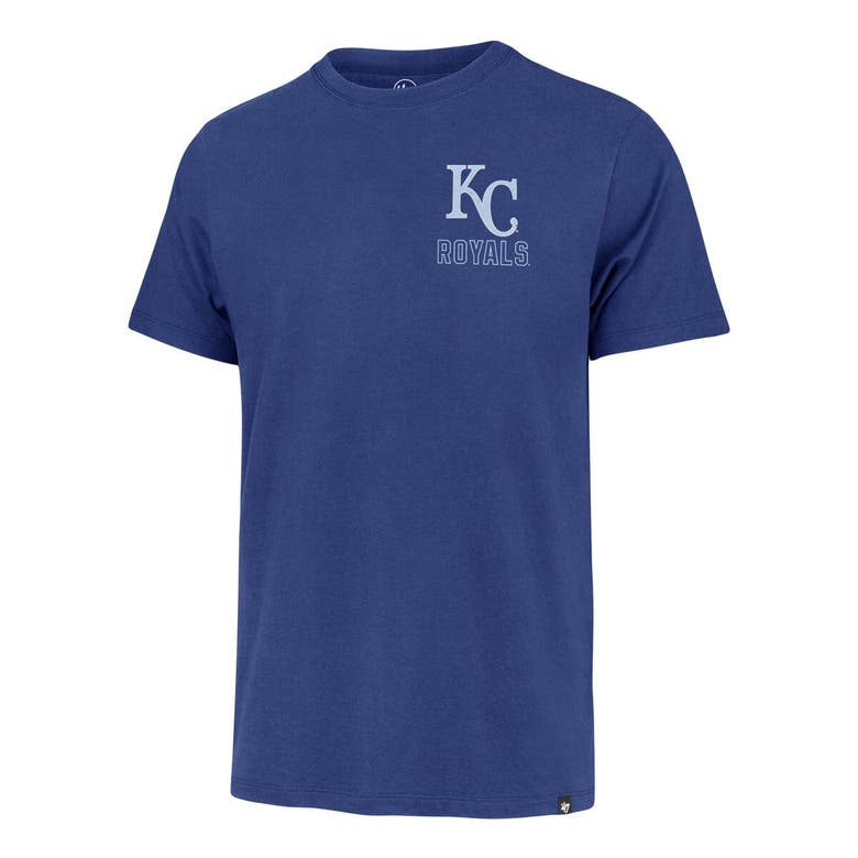 Shop 47 ' Royal Kansas City Royals Hang Back Franklin T-shirt