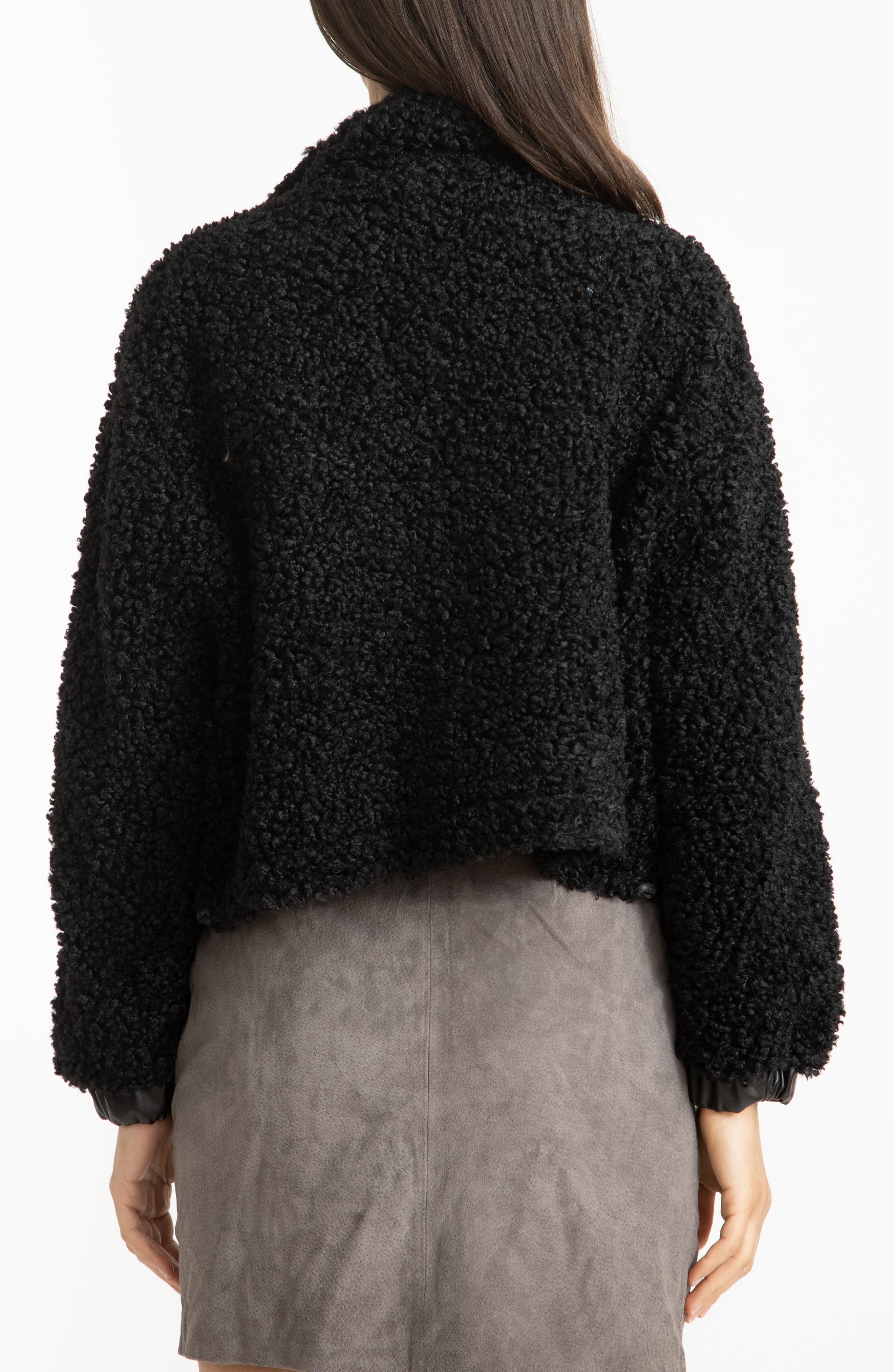 faux shearling bomber