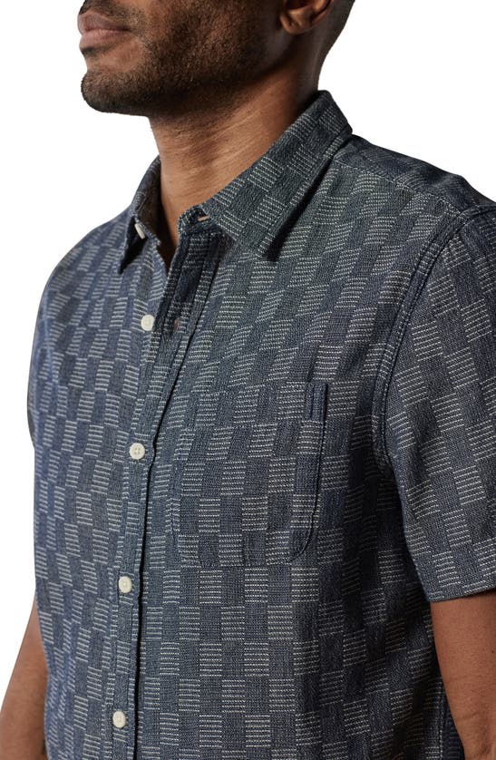 The Normal Brand Freshwater Short Sleeve Button-up Shirt In Summer Check