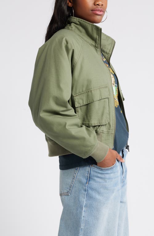 Shop Bp. Quilted Cotton Utility Jacket In Green Lichen