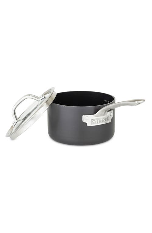 Viking 1-quart Hard Anodized Nonstick Saucier Pan With Lid In Dark Grey