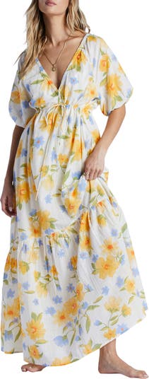 beträchtlich Billabong Lost in Love Floral Dress Cotton Nordstromrack Maxi 