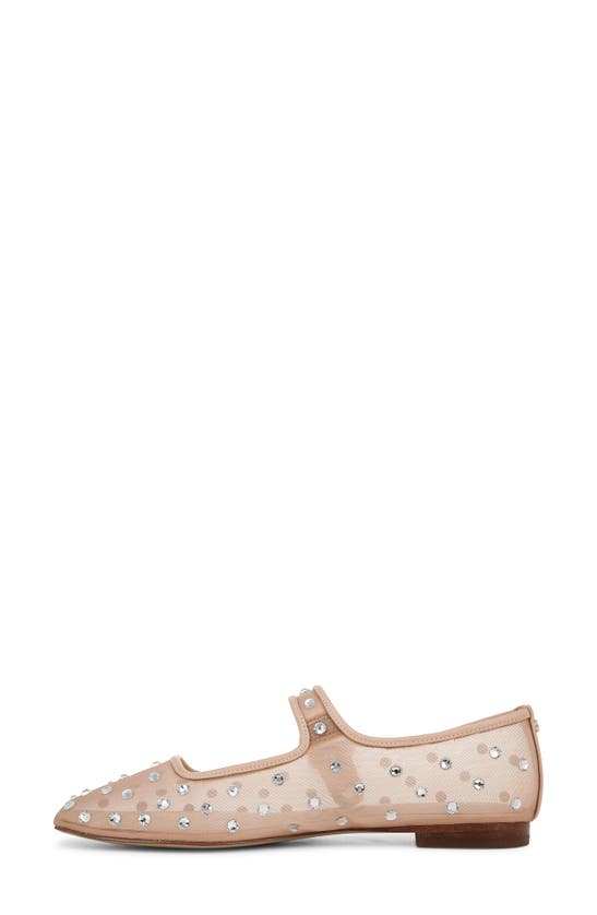 Sam Edelman Michaela Shine Mary Jane Flat Vintage Pink Mesh In Vintage Pink
