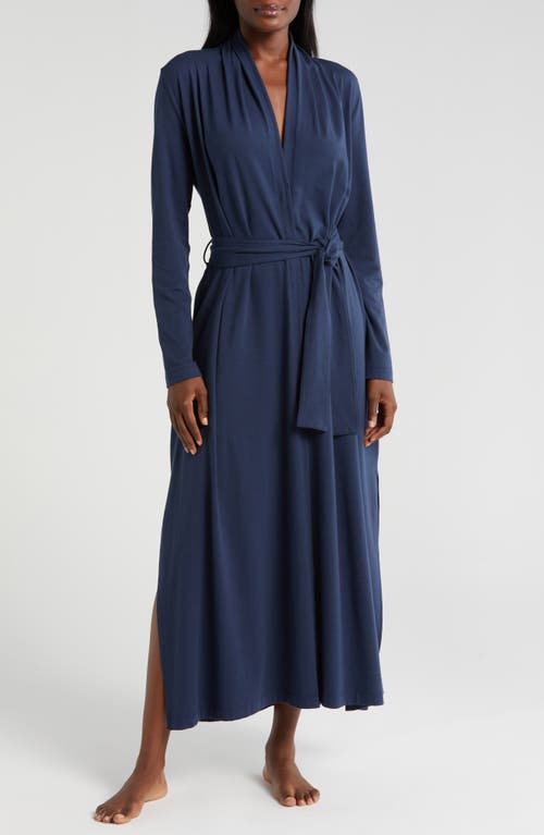 Shop Lunya Slumberknit™ Maxi Robe In Deep Blue