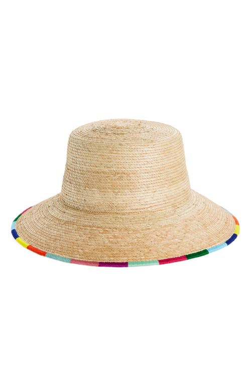 Sunshine Tienda Erica Palm Bucket Hat In Tan/multi
