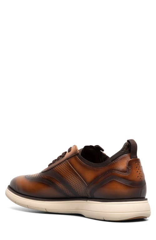 Stacy Adams Edgewood Wingtip Sneaker In Cognac