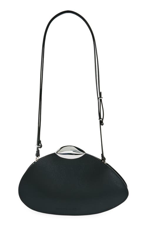 Belle de Jour Leather Shoulder Bag in Nightly Nero