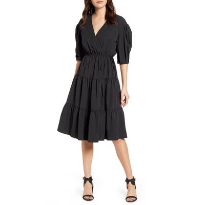 Rebecca Minkoff Mary Wrap Dress, Black