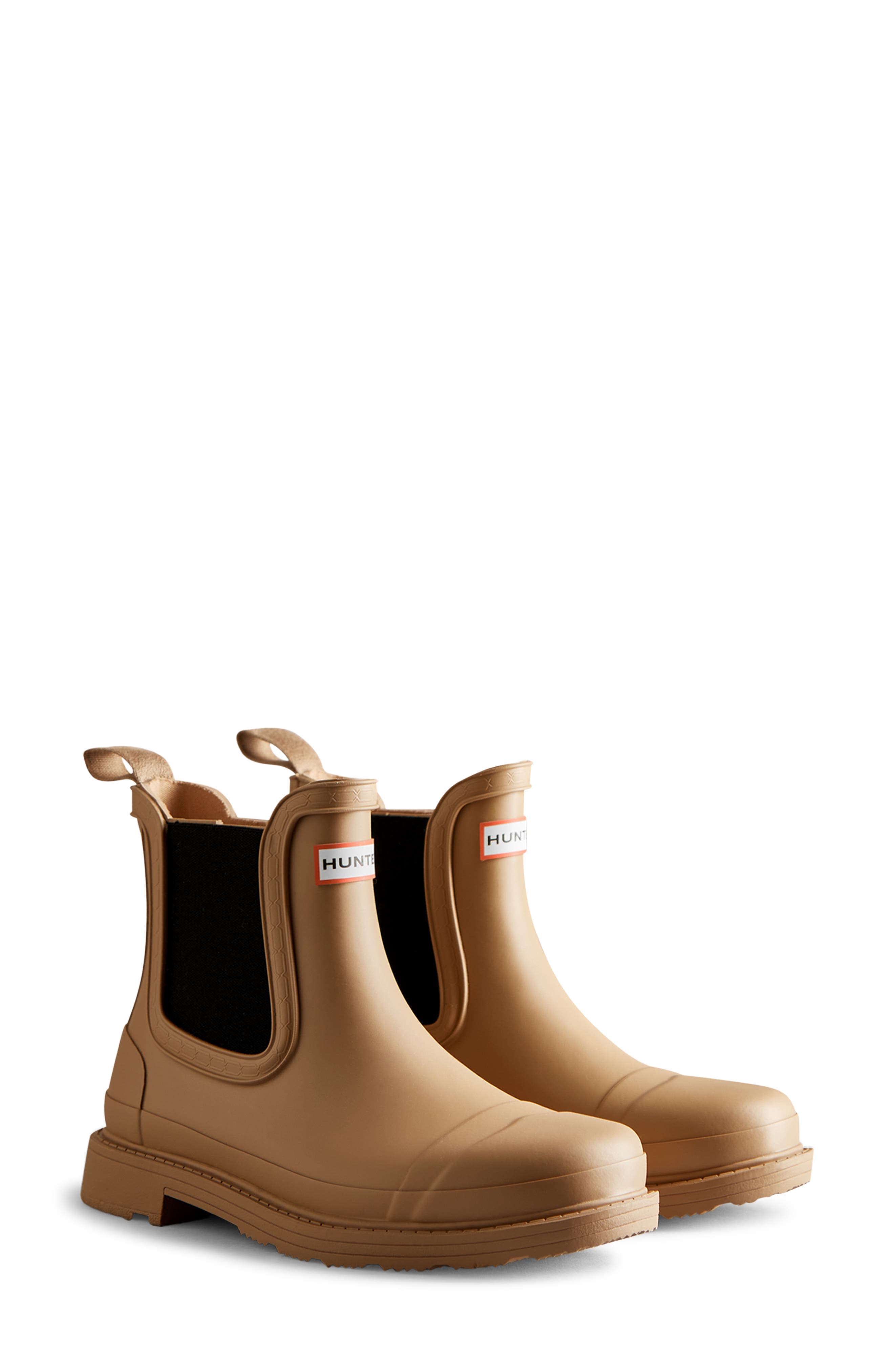 brown rain booties