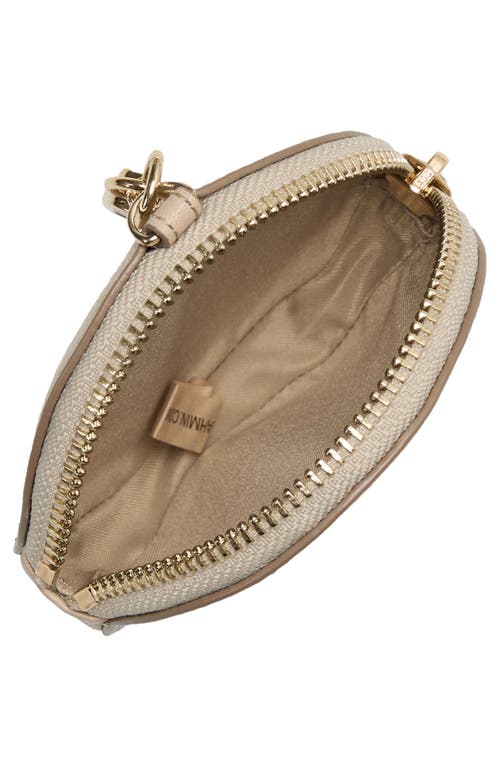 Shop Brahmin Circle Croc Embossed Leather Coin Purse In Brindle