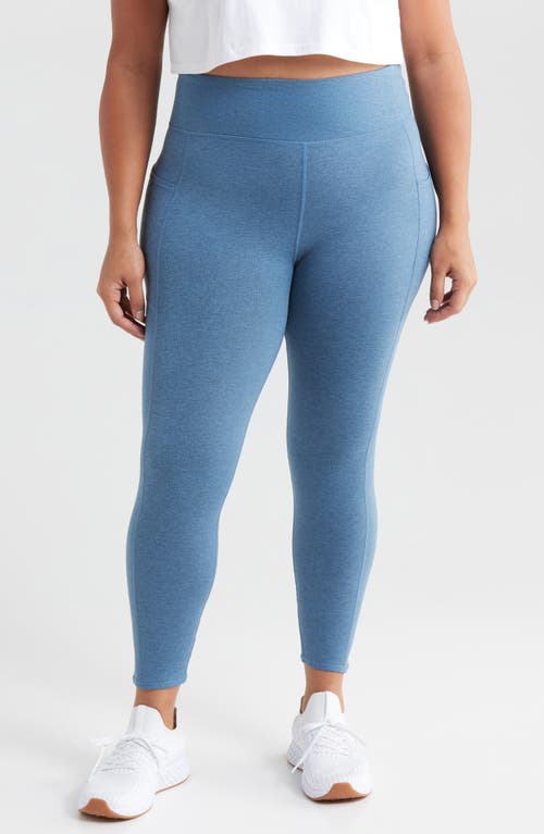 Threads 4 Thought Monica High Waist Pocket 7/8 Leggings (Plus)<br /> in Heather Breakwater